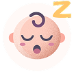 Sleeping baby icon